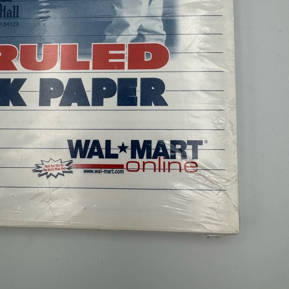 Vintage Nostalgic Walmart 90s Notebook Paper College Ruled 150‎ Sheets SEALED